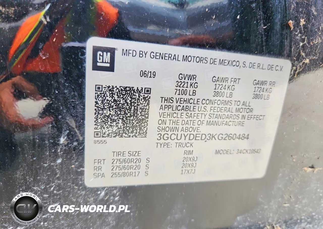 2019 Chevrolet Silverado K1500 Lt VIN:3GCUYDED3KG260484 - 12