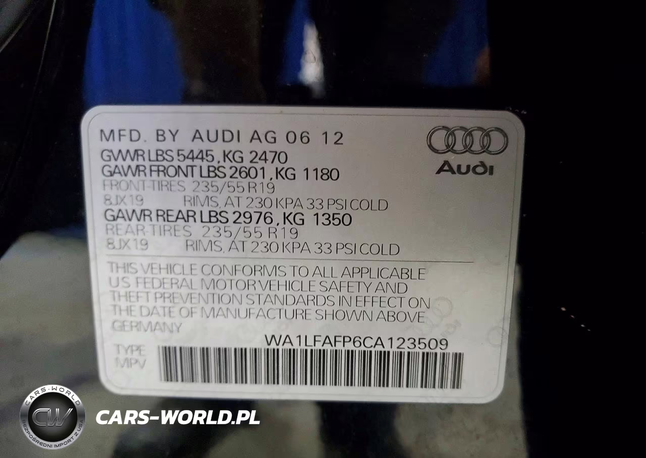 2012 Audi Q5 Premium Plus VIN:WA1LFAFP6CA123509 - 13