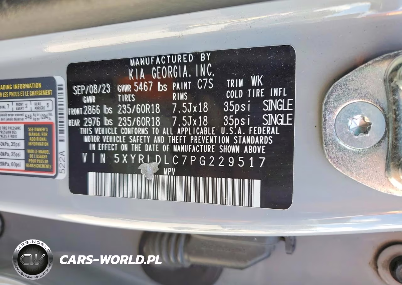 2023 Kia Sorento S VIN:5XYRLDLC7PG229517 - 13
