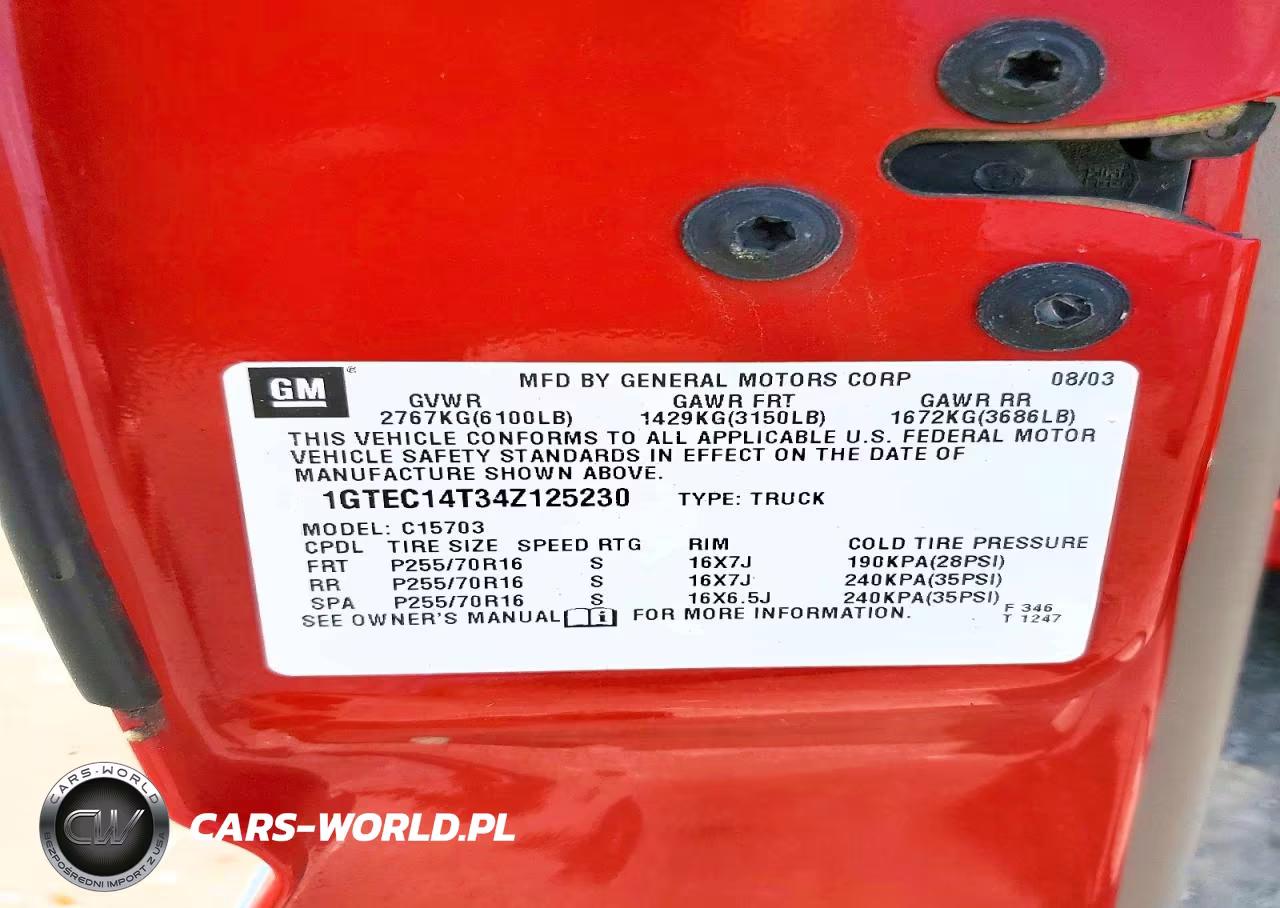 2004 GMC New Sierra C1500 VIN:1GTEC14T34Z125230 - 12