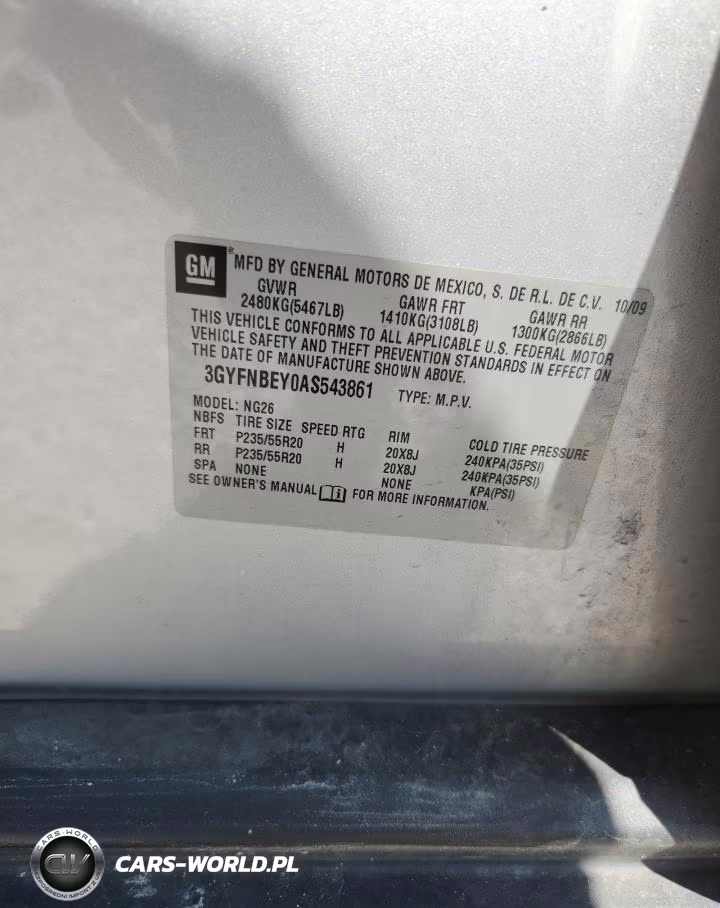 2010 Cadillac Srx Performance Collection VIN:3GYFNBEY0AS543861 - 13
