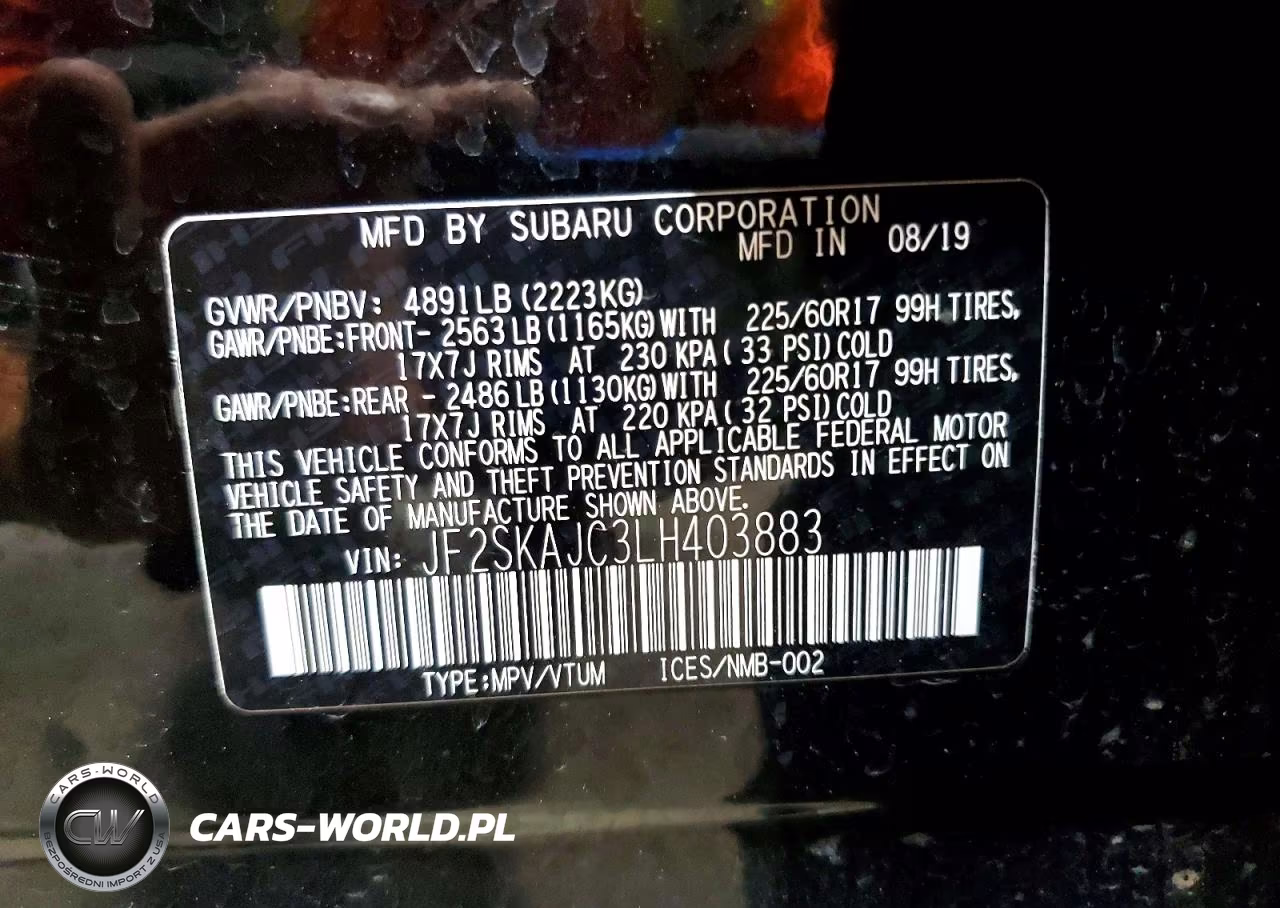 2020 Subaru Forester Premium VIN:JF2SKAJC3LH403883 - 14