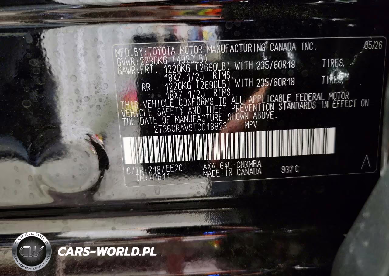 2026 Toyota Rav4 Xle Premium VIN:2T36CRAV9TC018823 - 13