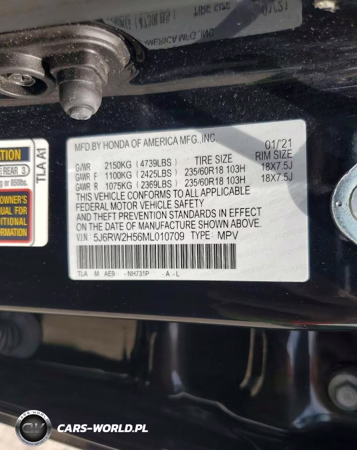 2021 Honda Cr-V Ex VIN:5J6RW2H56ML010709 - 13