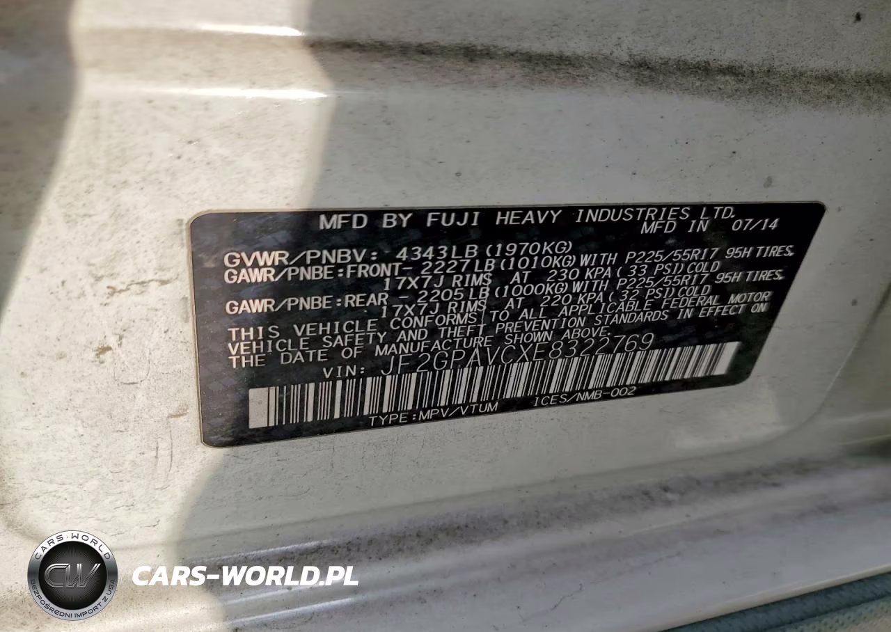 2014 Subaru Xv Crosstrek 2.0 Premium VIN:JF2GPAVCXE8322769 - 13