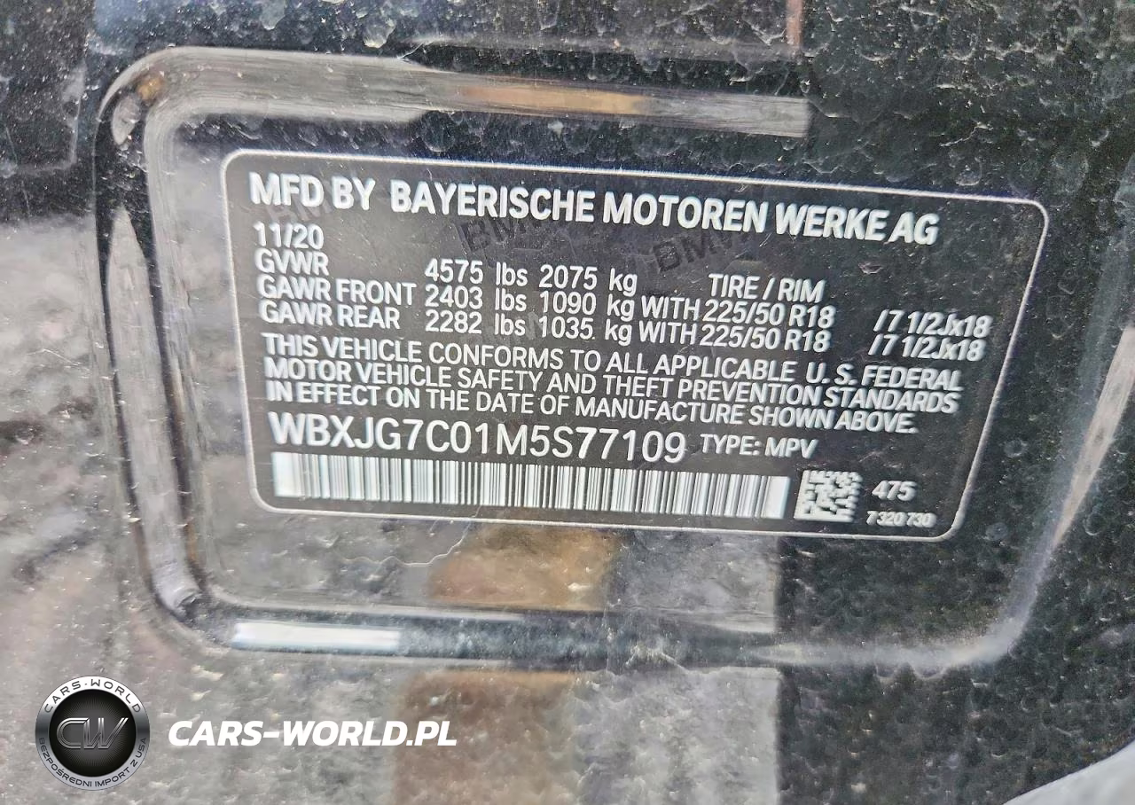 2021 BMW X1 Sdrive28I VIN:WBXJG7C01M5S77109 - 13