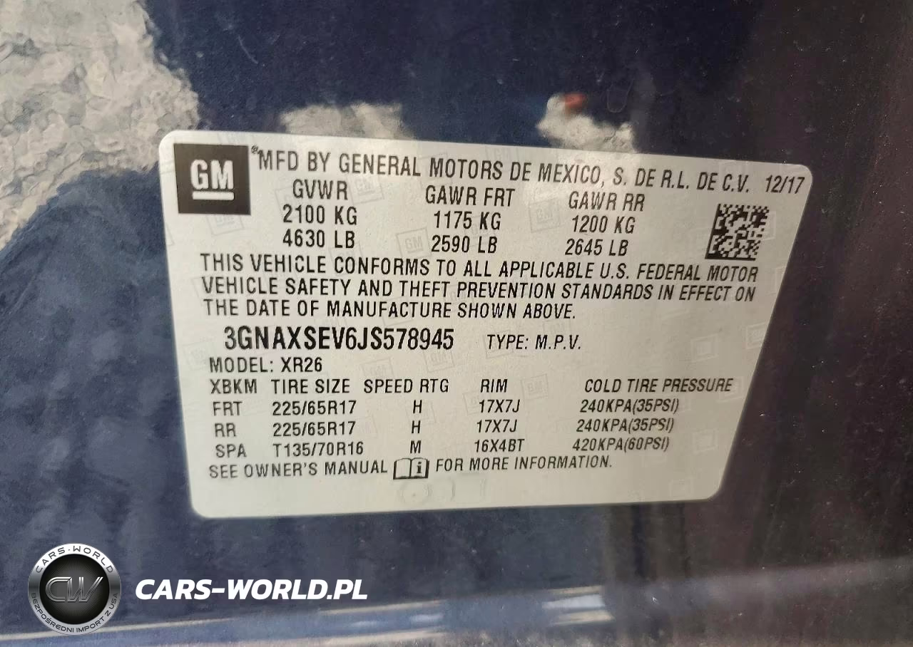 2018 Chevrolet Equinox Lt VIN:3GNAXSEV6JS578945 - 13