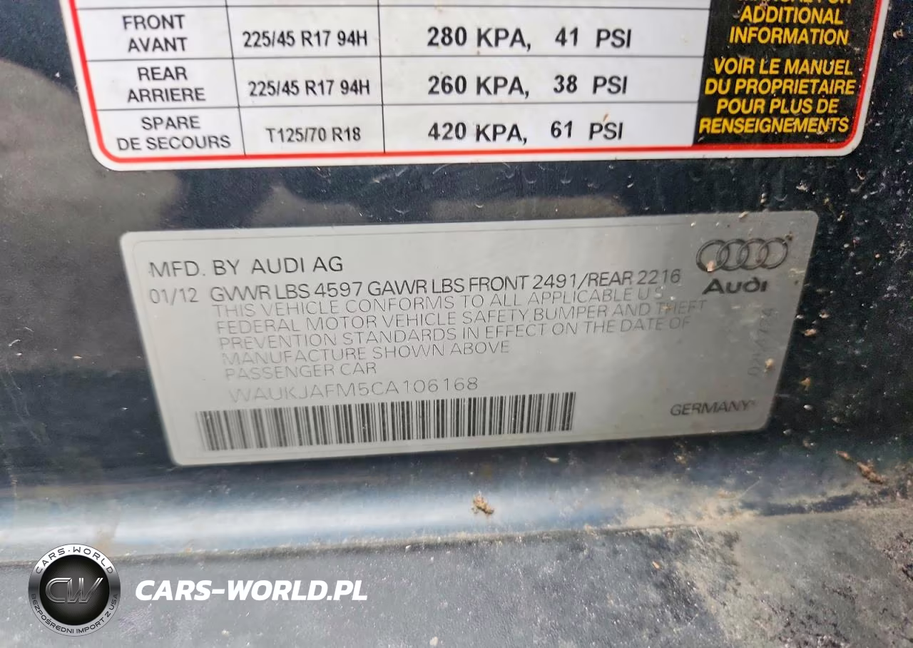 2012 Audi A3 Premium Plus VIN:WAUKJAFM5CA106168 - 12
