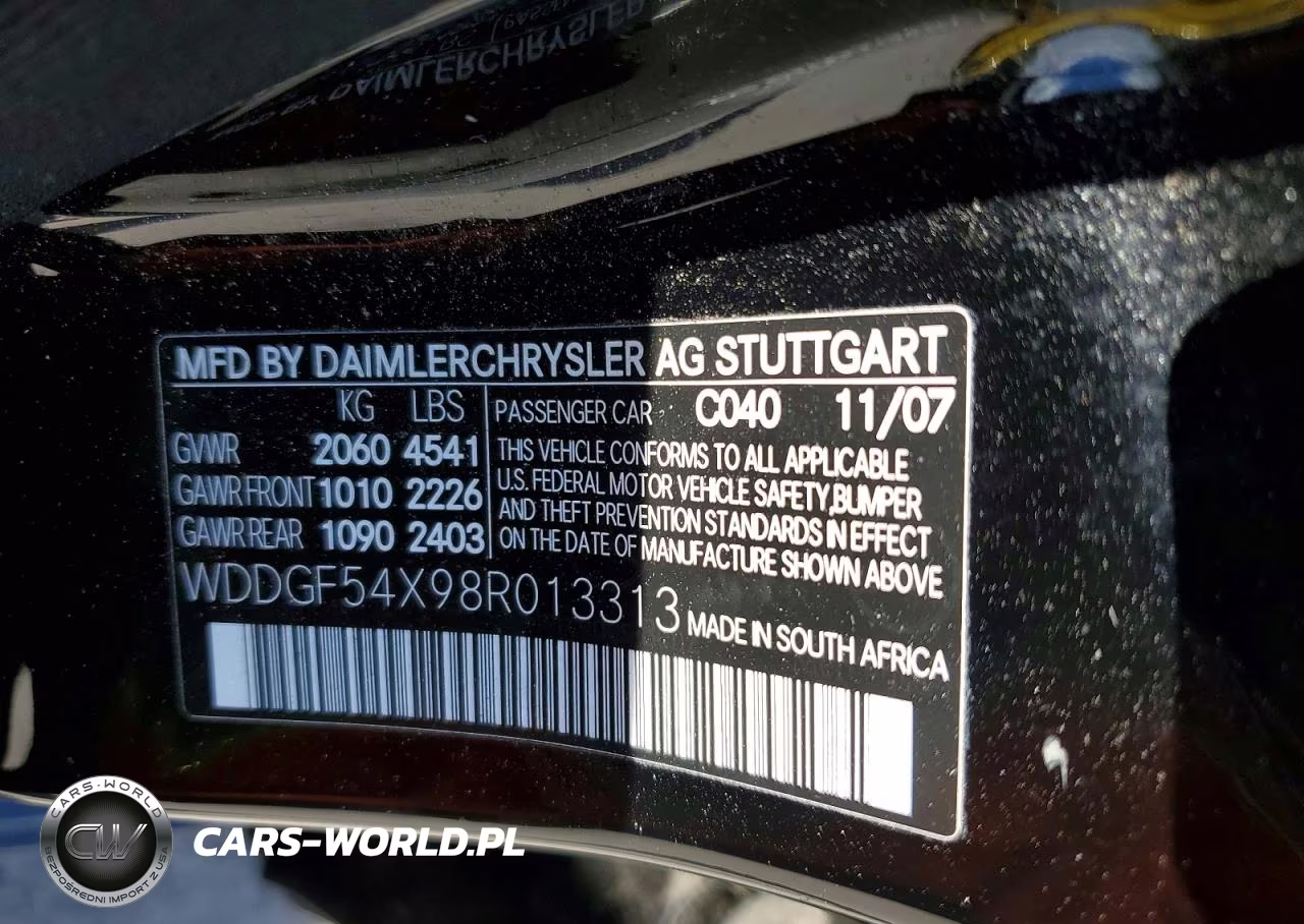 2008 Mercedes-Benz C 300 VIN:WDDGF54X98R013313 - 13