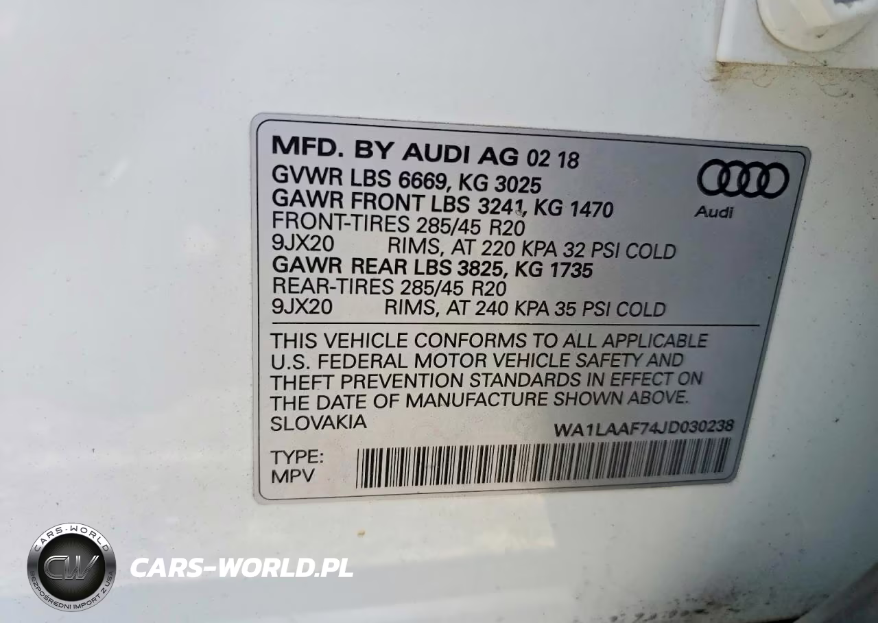 2018 Audi Q7 Premium Plus VIN:WA1LAAF74JD030238 - 14