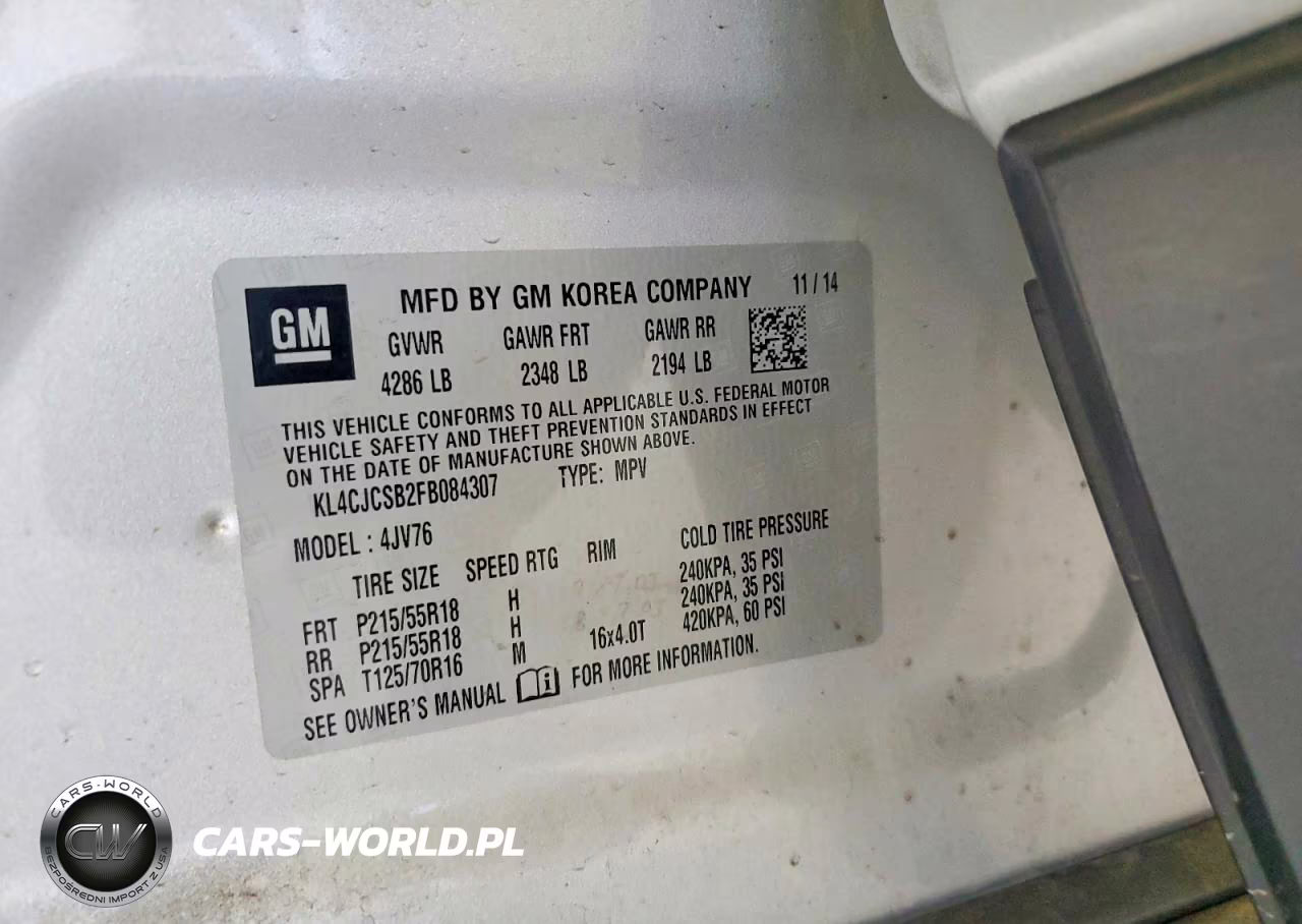 2015 Buick Encore VIN:KL4CJCSB2FB084307 - 13