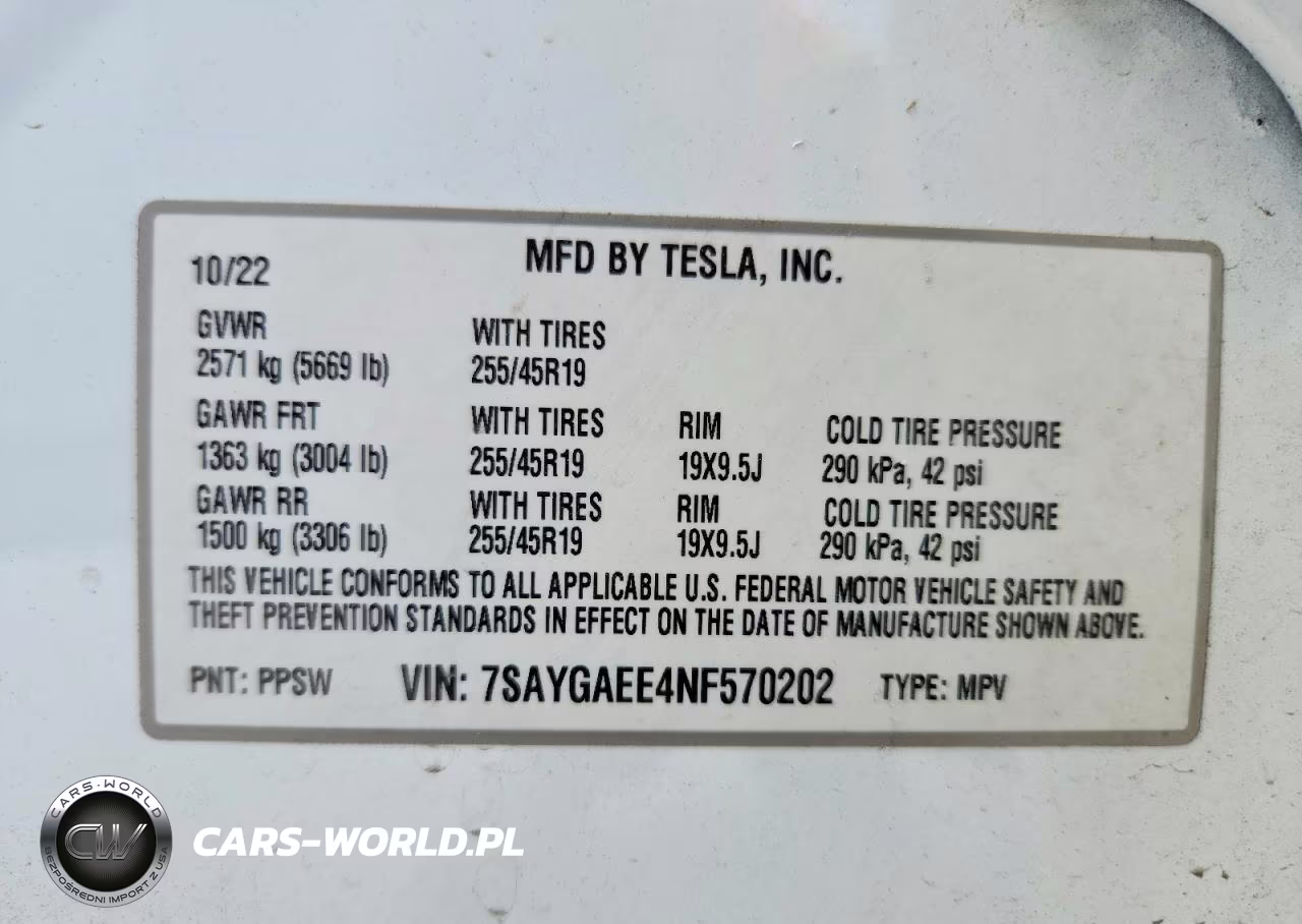 2022 Tesla Model Y VIN:7SAYGAEE4NF570202 - 13