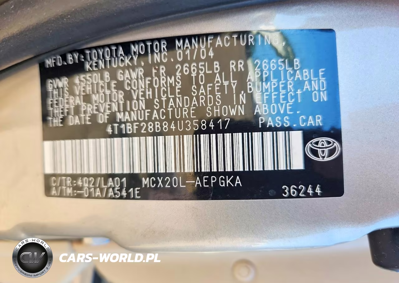 2004 Toyota Avalon VIN:4T1BF28B84U358417 - 12