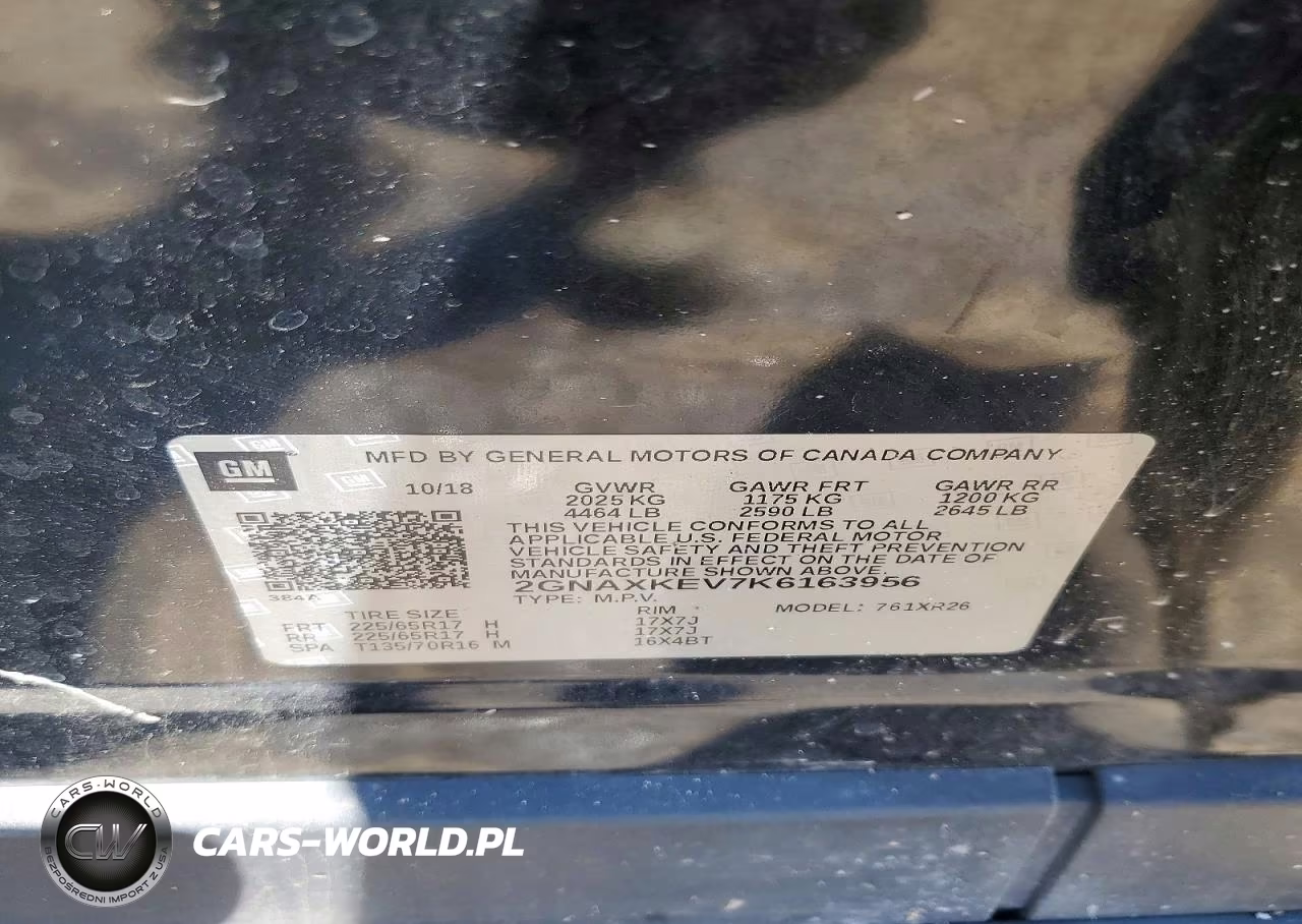 2019 Chevrolet Equinox Lt VIN:2GNAXKEV7K6163956 - 13
