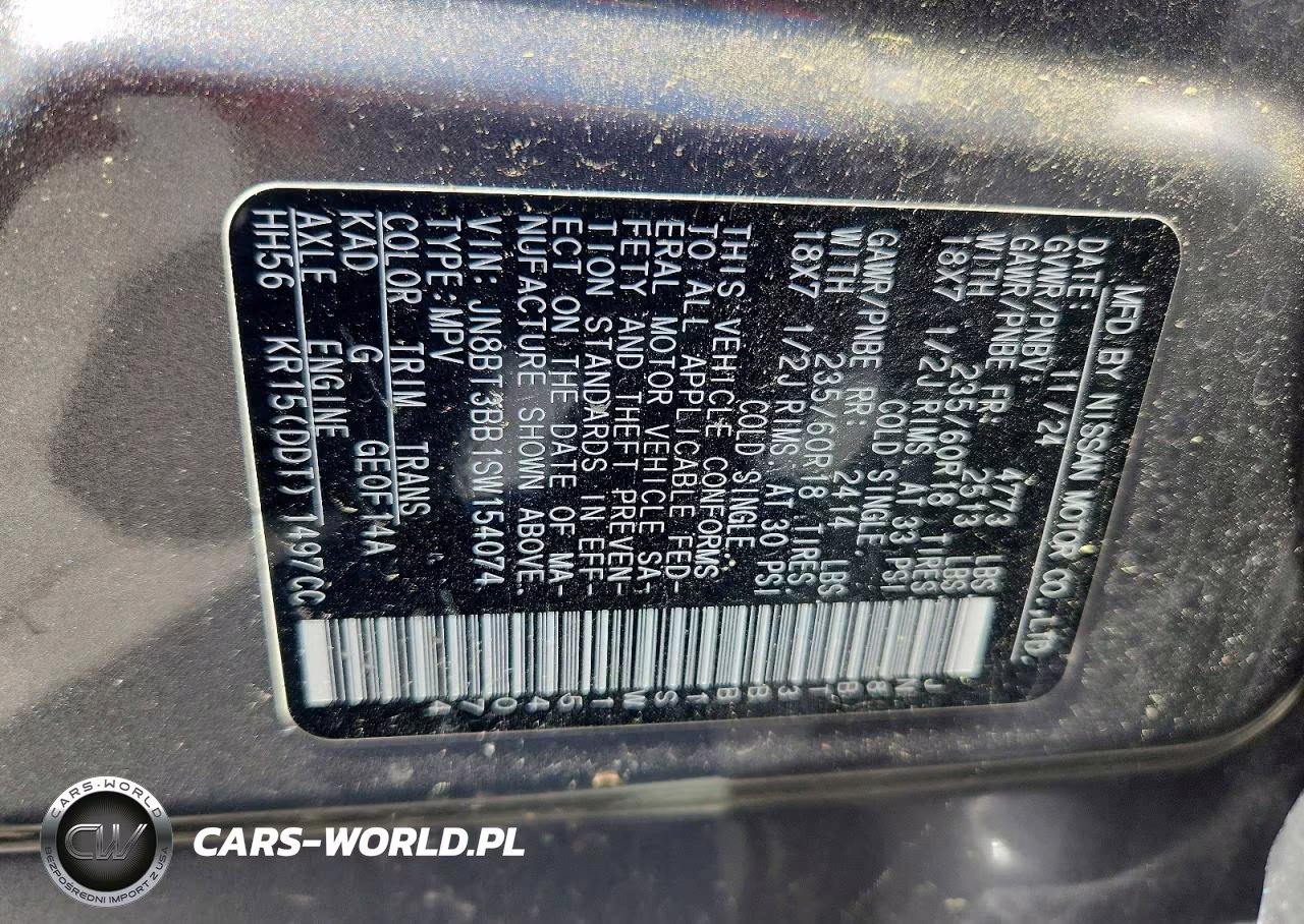 2025 Nissan Rogue Sv VIN:JN8BT3BB1SW154074 - 14