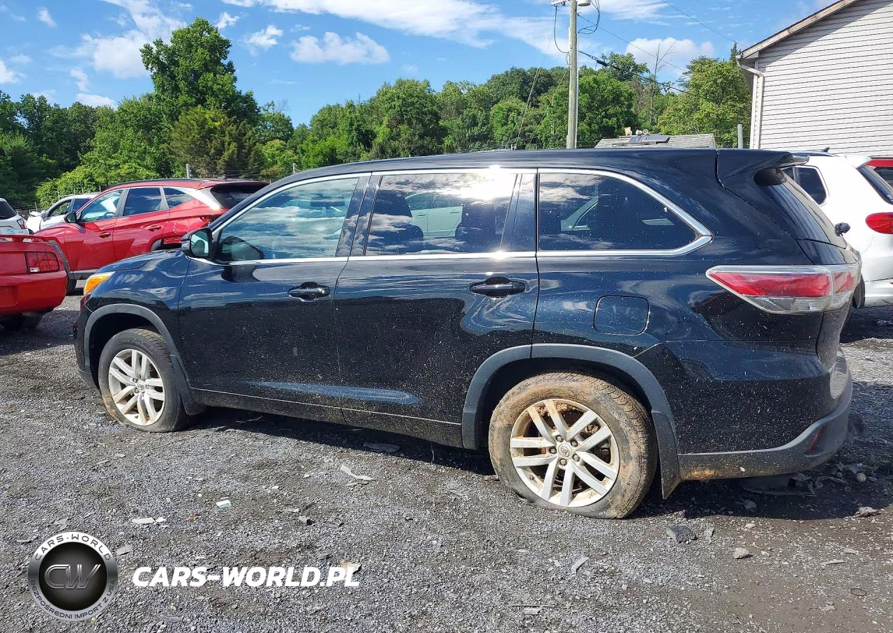 2014 Toyota Highlander Le VIN:5TDBKRFHXES023732 - 2