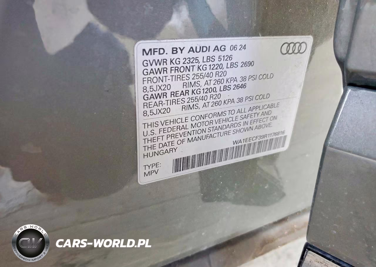 2024 Audi Q3 Premium Plus S Line 45 VIN:WA1EECF39R1176816 - 14