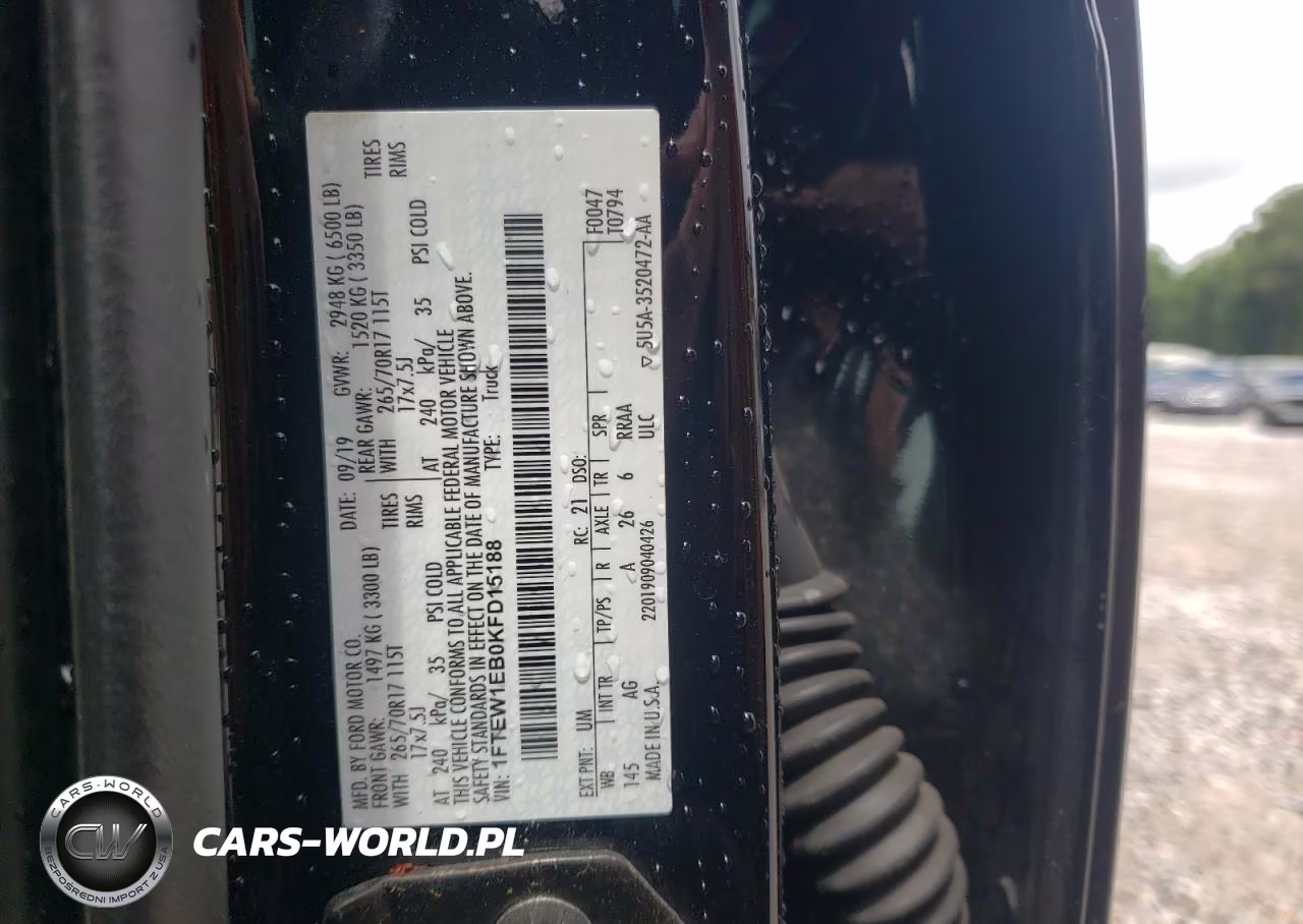 2019 Ford F150 Supercrew VIN:1FTEW1EB0KFD15188 - 13