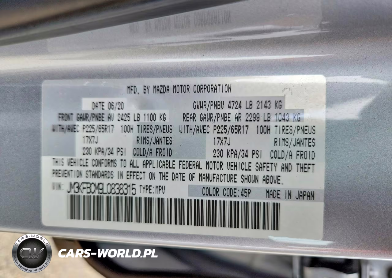 2020 Mazda Cx-5 Touring VIN:JM3KFBCM9L0838315 - 13