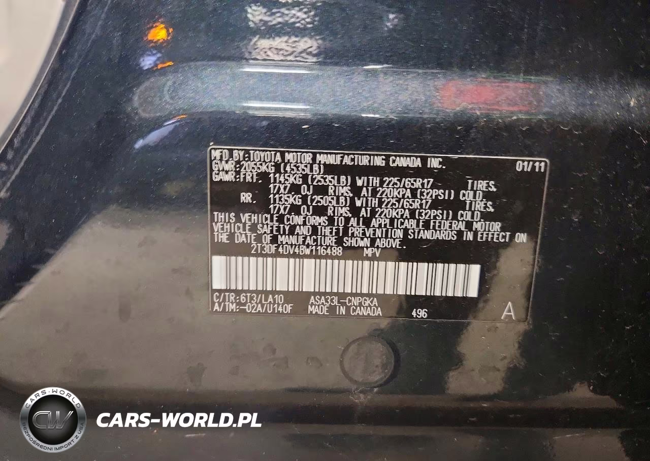2011 Toyota Rav4 Limited VIN:2T3DF4DV4BW116488 - 13