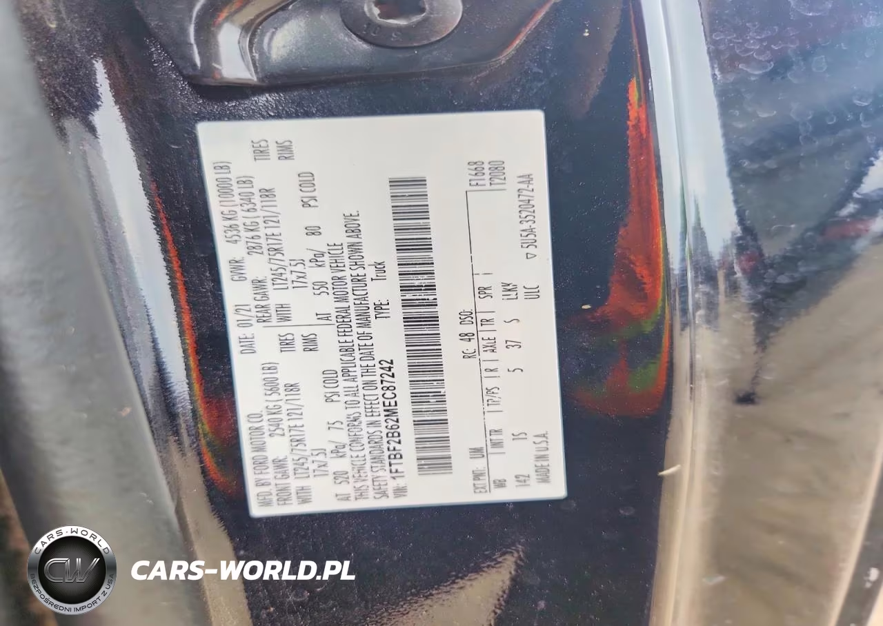 2021 Ford F250Supdty VIN:1FTBF2B62MEC87242 - 12