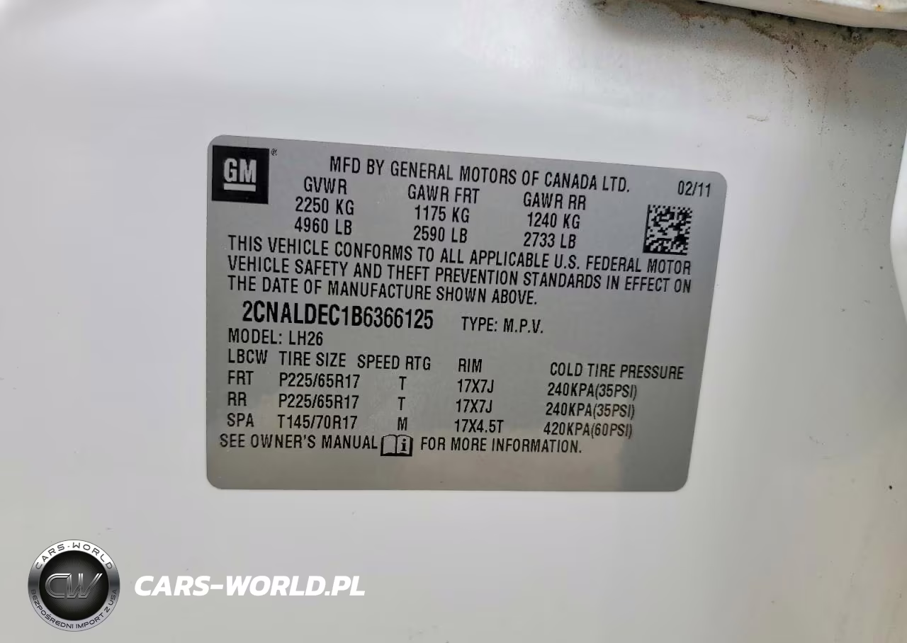 2011 Chevrolet Equinox Lt VIN:2CNALDEC1B6366125 - 14