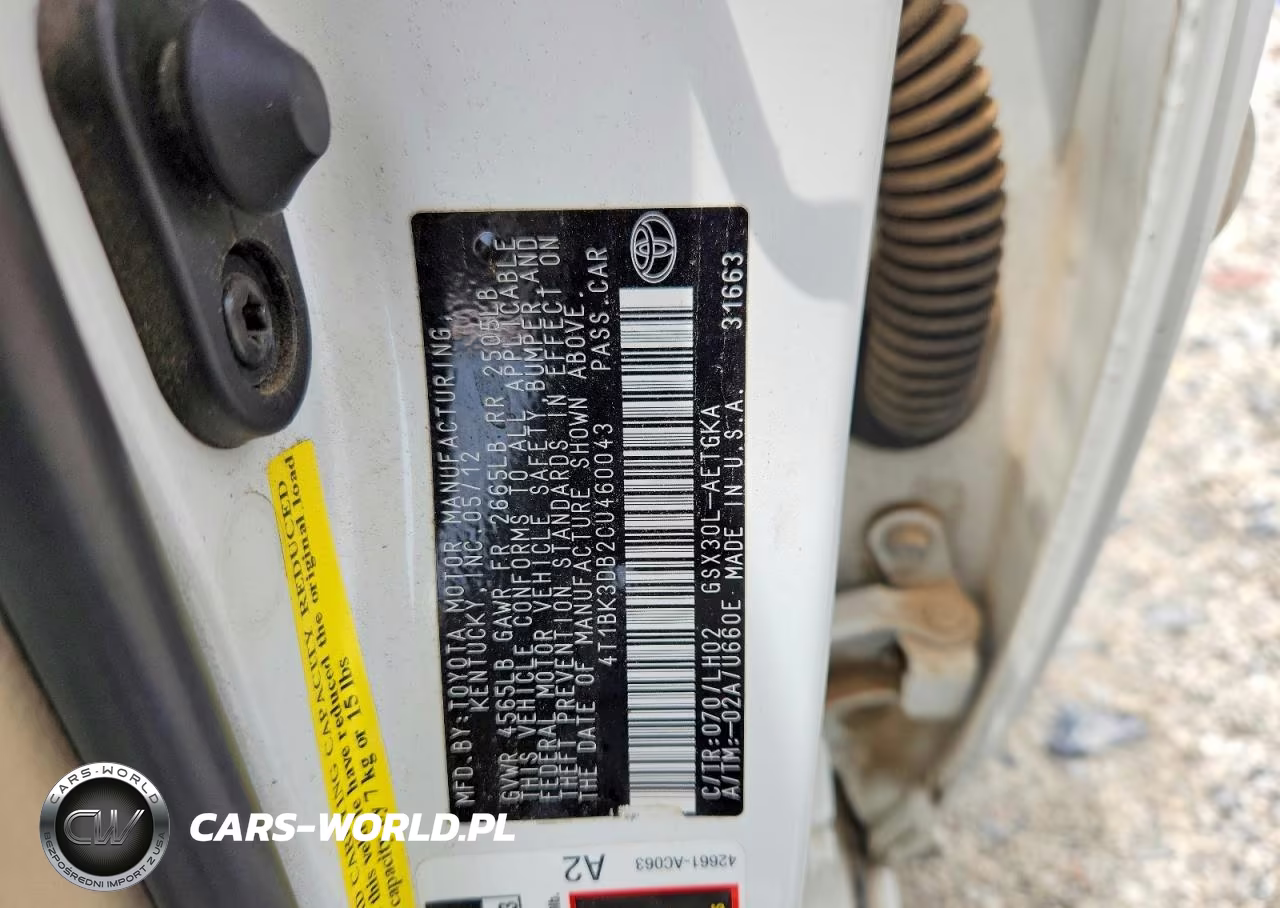 2012 Toyota Avalon VIN:4T1BK3DB2CU460043 - 13