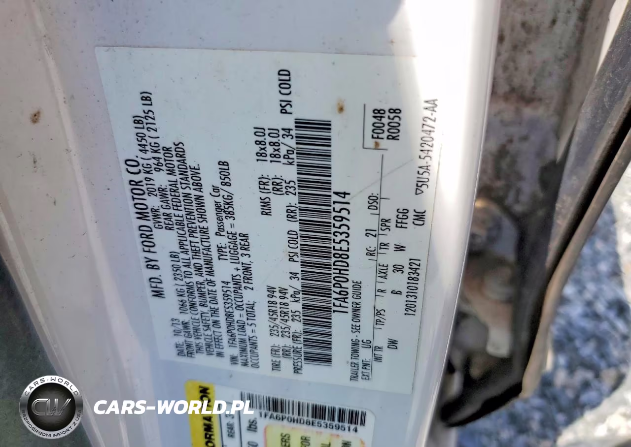 2014 Ford Fusion Se VIN:1FA6P0HD8E5359514 - 12