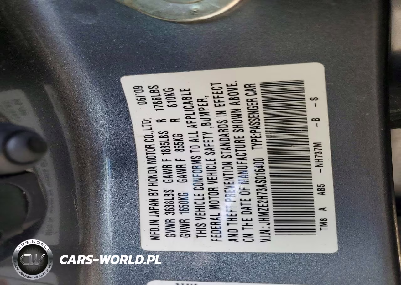 2010 Honda Insight Ex VIN:JHMZE2H73AS016400 - 13