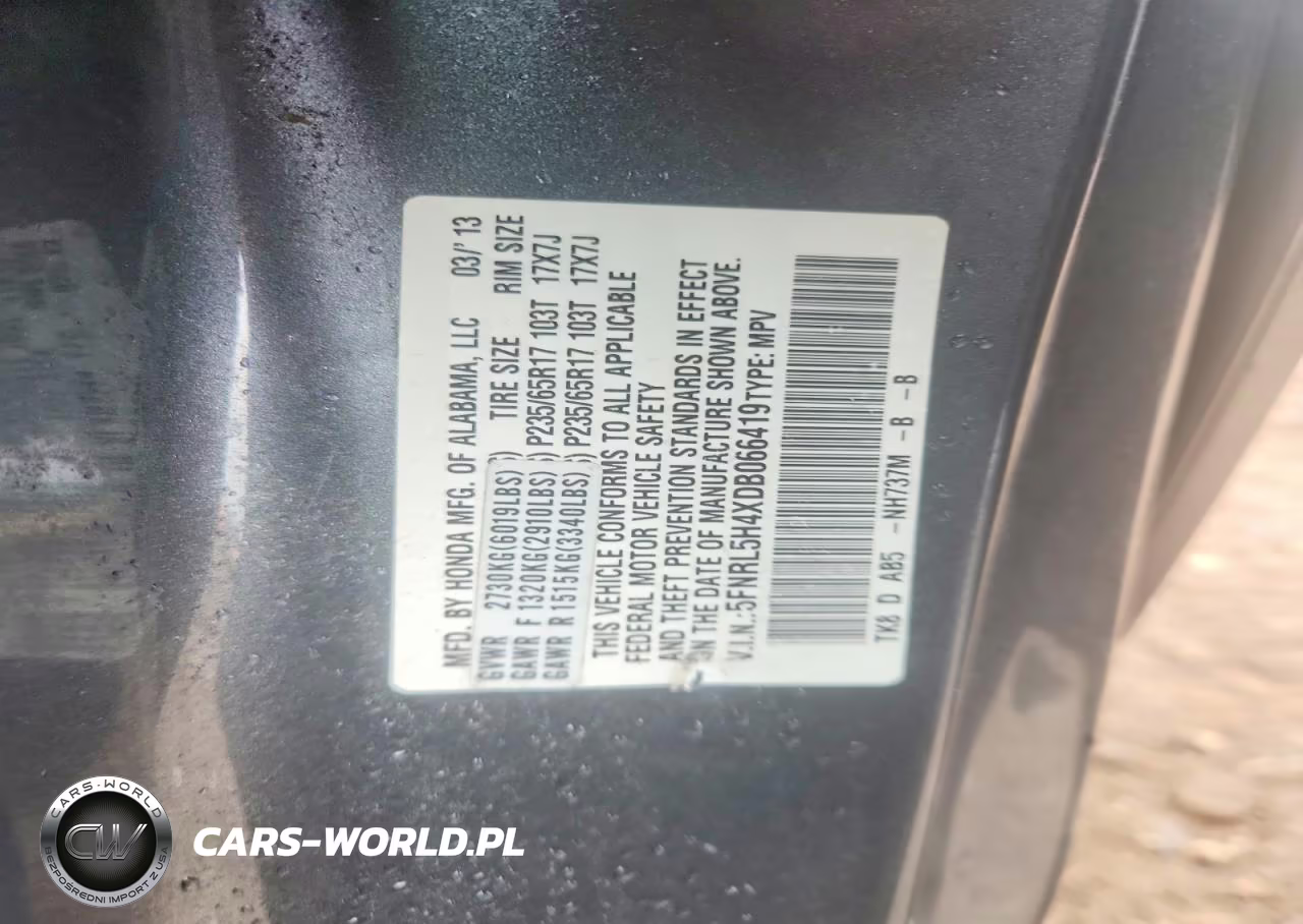 2013 Honda Odyssey Ex VIN:5FNRL5H4XDB066419 - 12