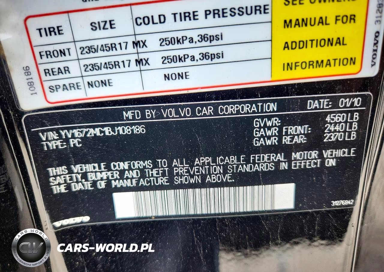 2011 Volvo C70 T5 VIN:YV1672MC1BJ108186 - 12