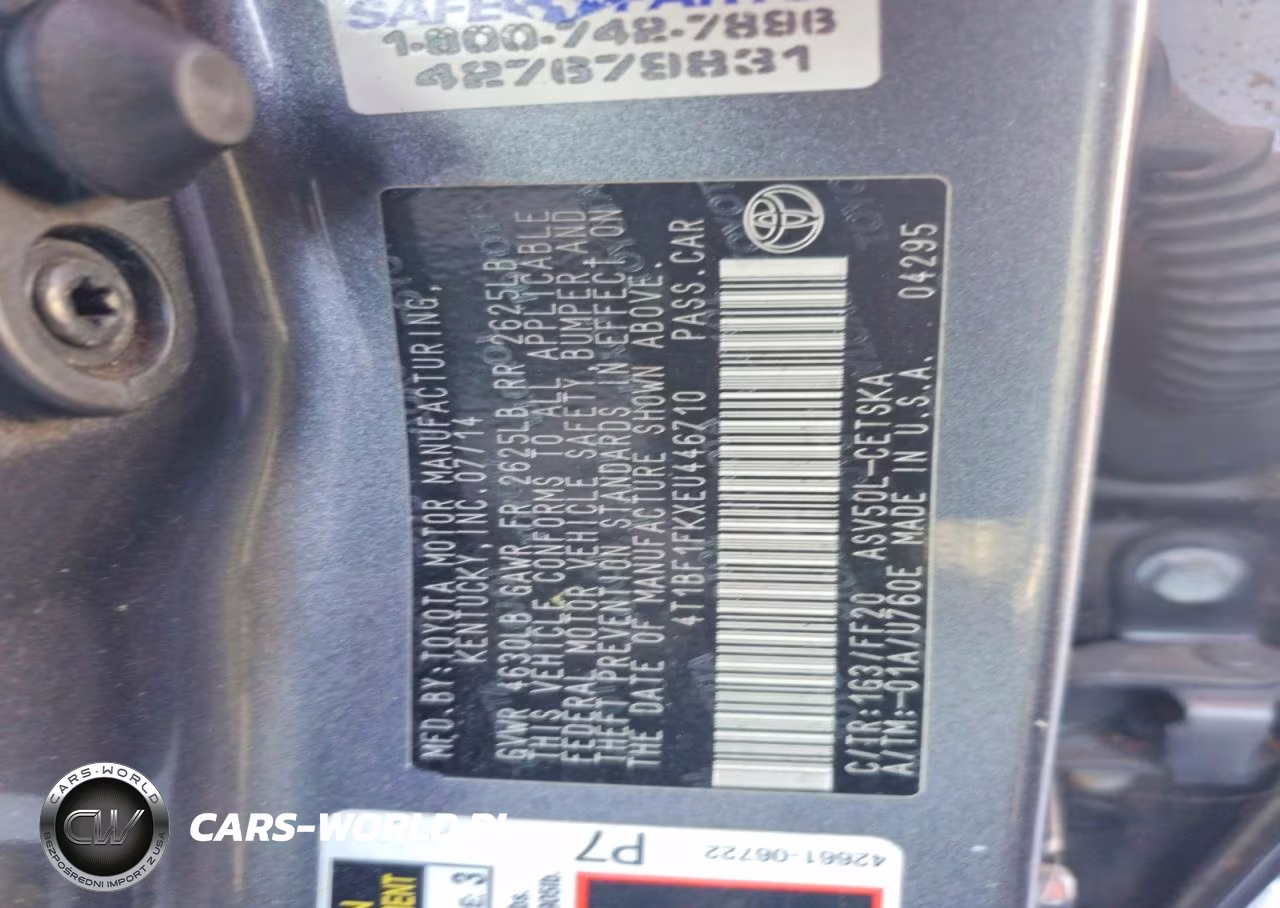 2014 Toyota Camry Se VIN:4T1BF1FKXEU446710 - 13