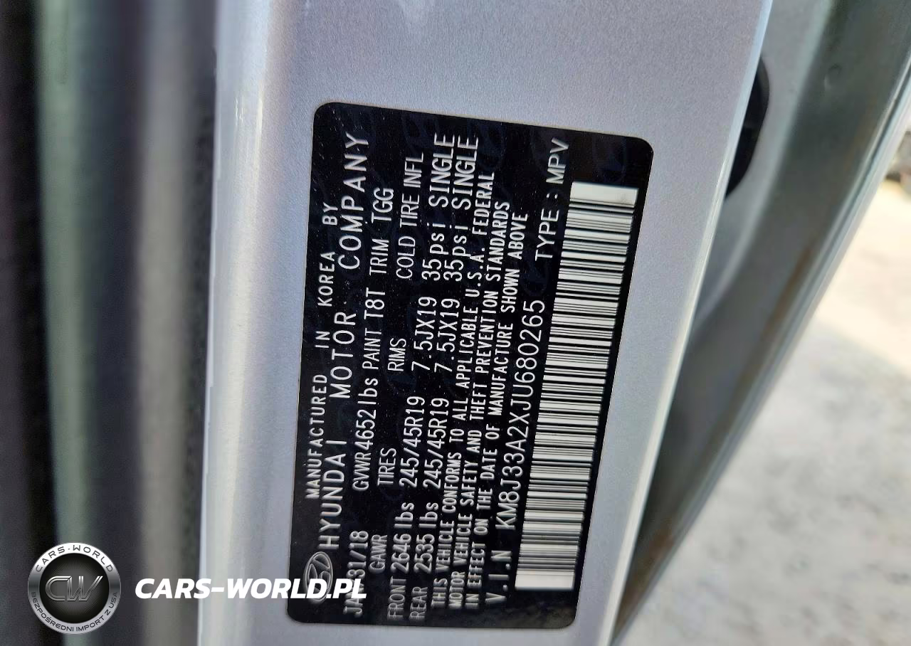 2018 Hyundai Tucson Value VIN:KM8J33A2XJU680265 - 12