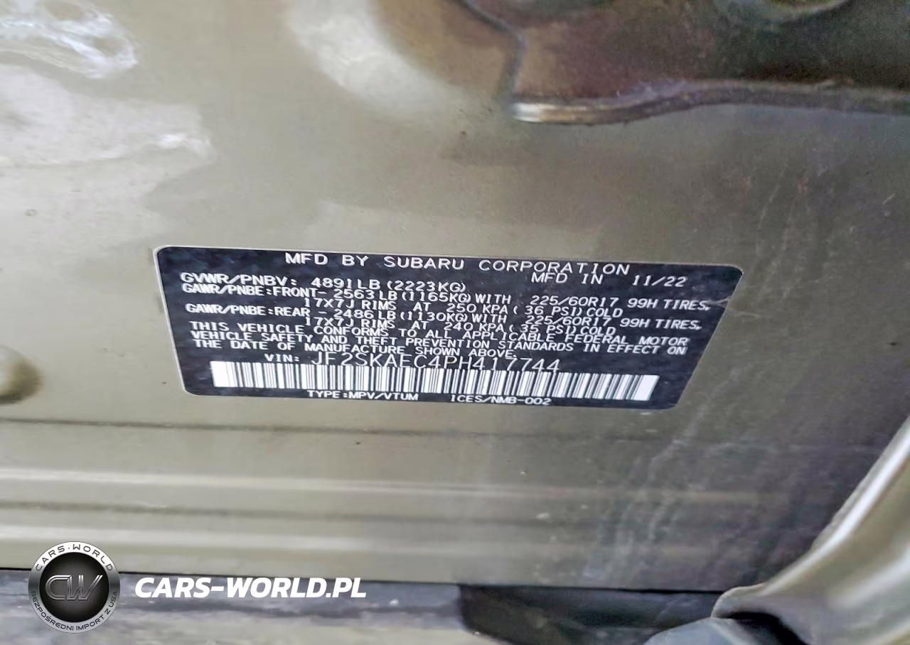 2023 Subaru Forester Premium VIN:JF2SKAEC4PH417744 - 13