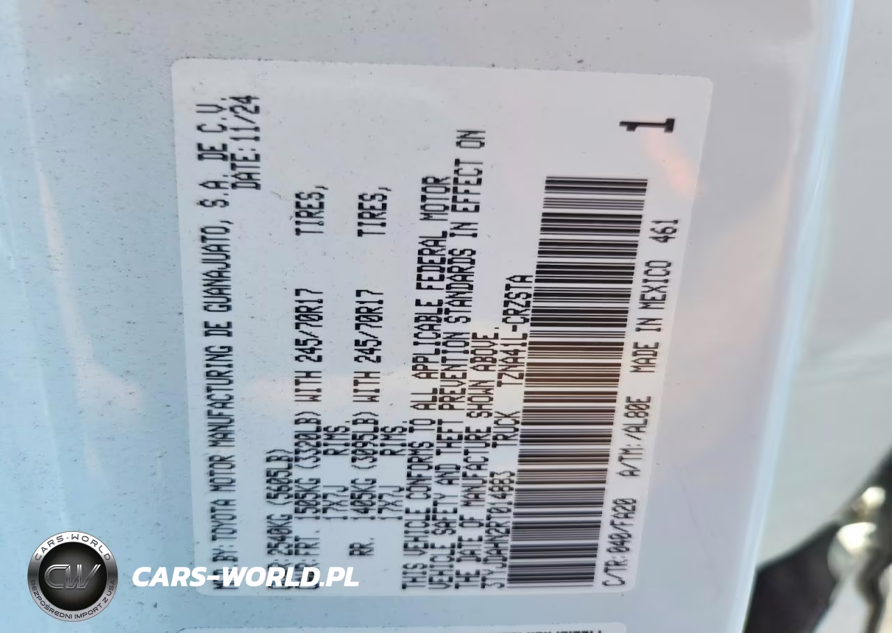 2024 Toyota Tacoma Sr VIN:3TYJDAHN2RT014883 - 12