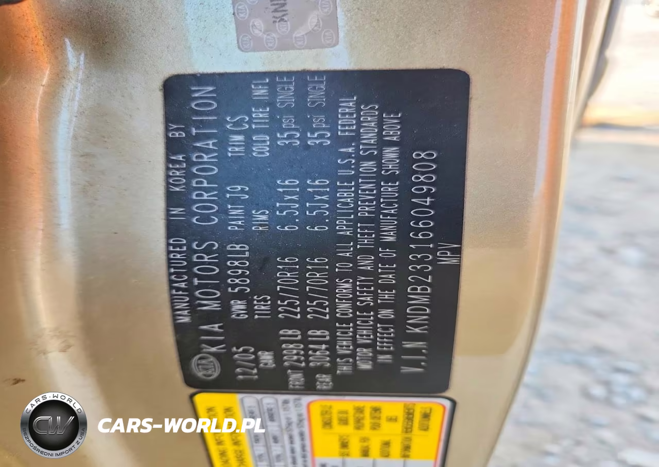 2006 Kia Sedona Lx VIN:KNDMB233166049808 - 13