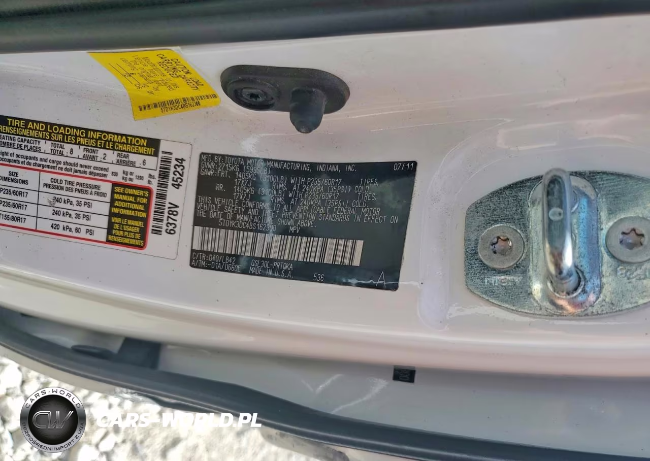 2011 Toyota Sienna Xle 8-Passenger VIN:5TDYK3DC4BS162300 - 13