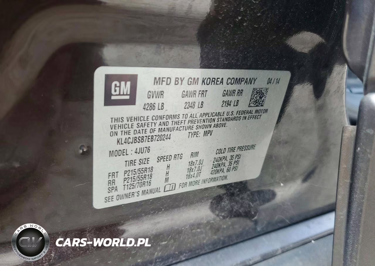 2014 Buick Encore Convenience VIN:KL4CJBSB7EB720244 - 12