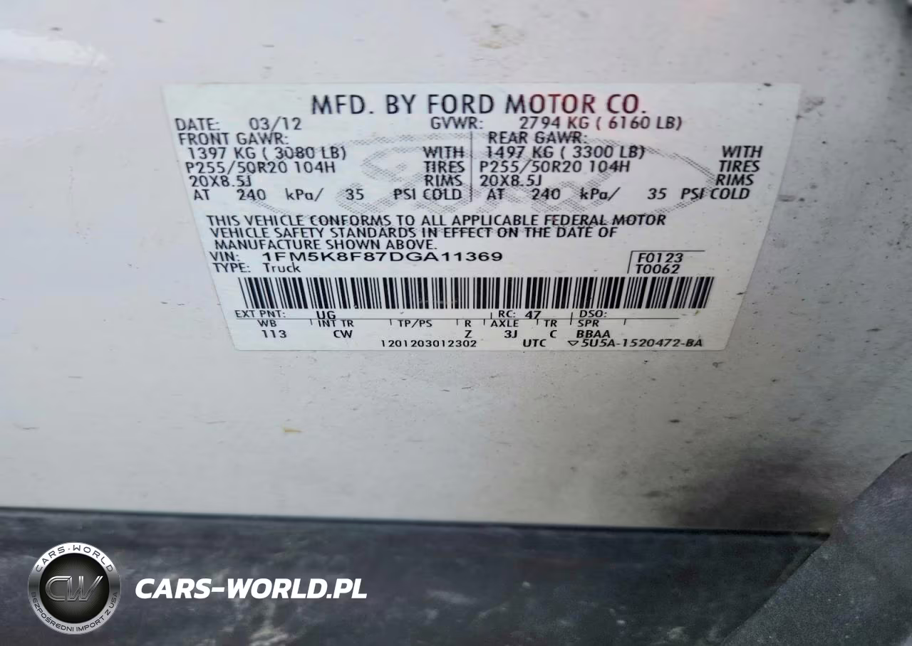 2013 Ford Explorer Limited VIN:1FM5K8F87DGA11369 - 13