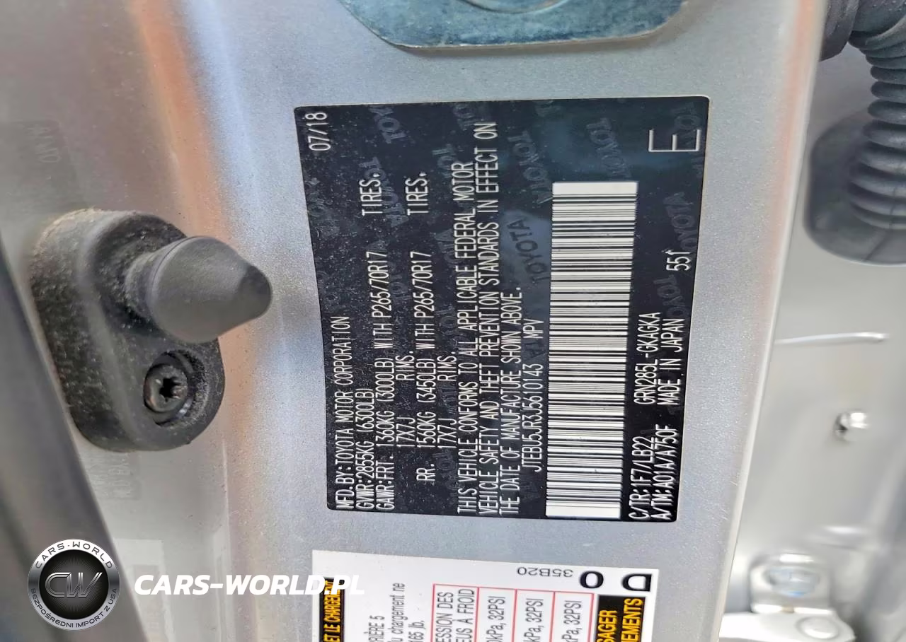 2018 Toyota 4Runner Sr5 Premium VIN:JTEBU5JR3J5610143 - 13