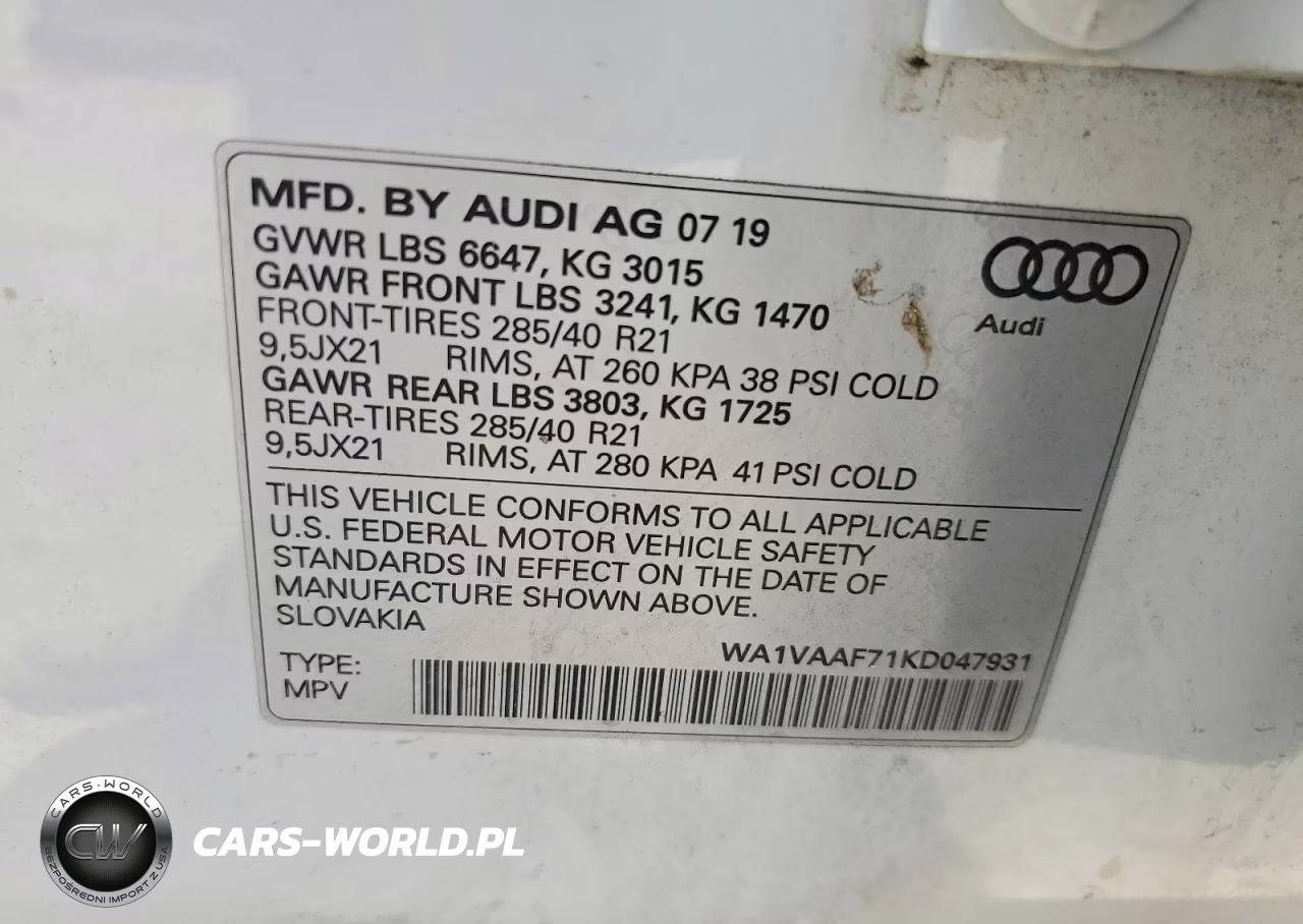 2019 Audi Q7 Prestige VIN:WA1VAAF71KD047931 - 13