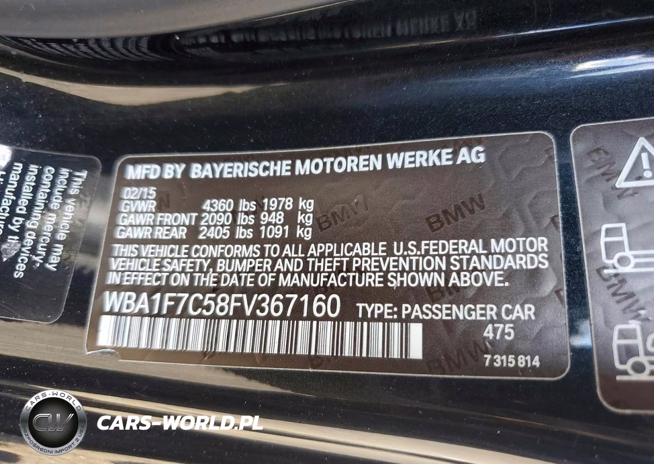 2015 BMW 228 Xi VIN:WBA1F7C58FV367160 - 12