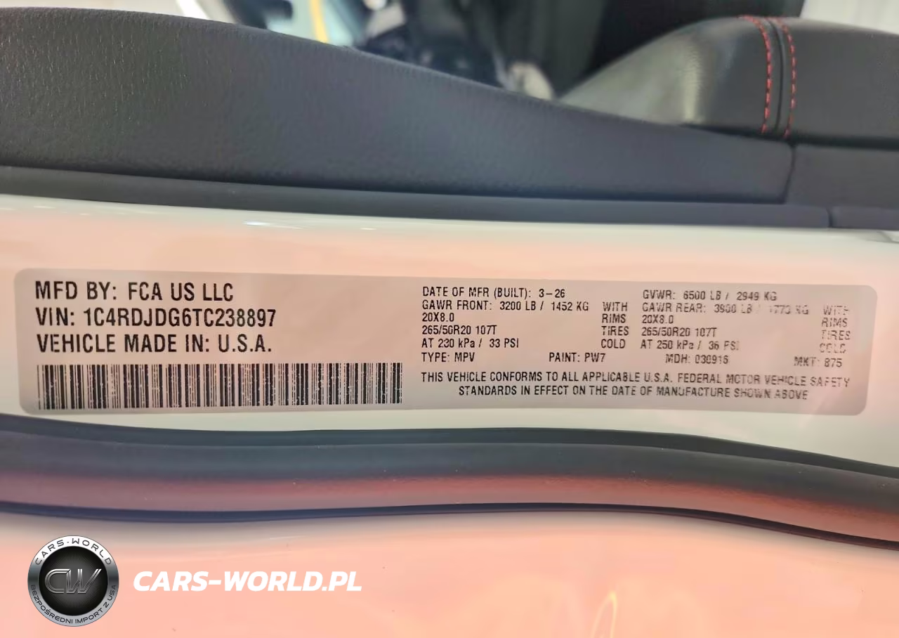2026 Dodge Durango Gt VIN:1C4RDJDG6TC238897 - 14