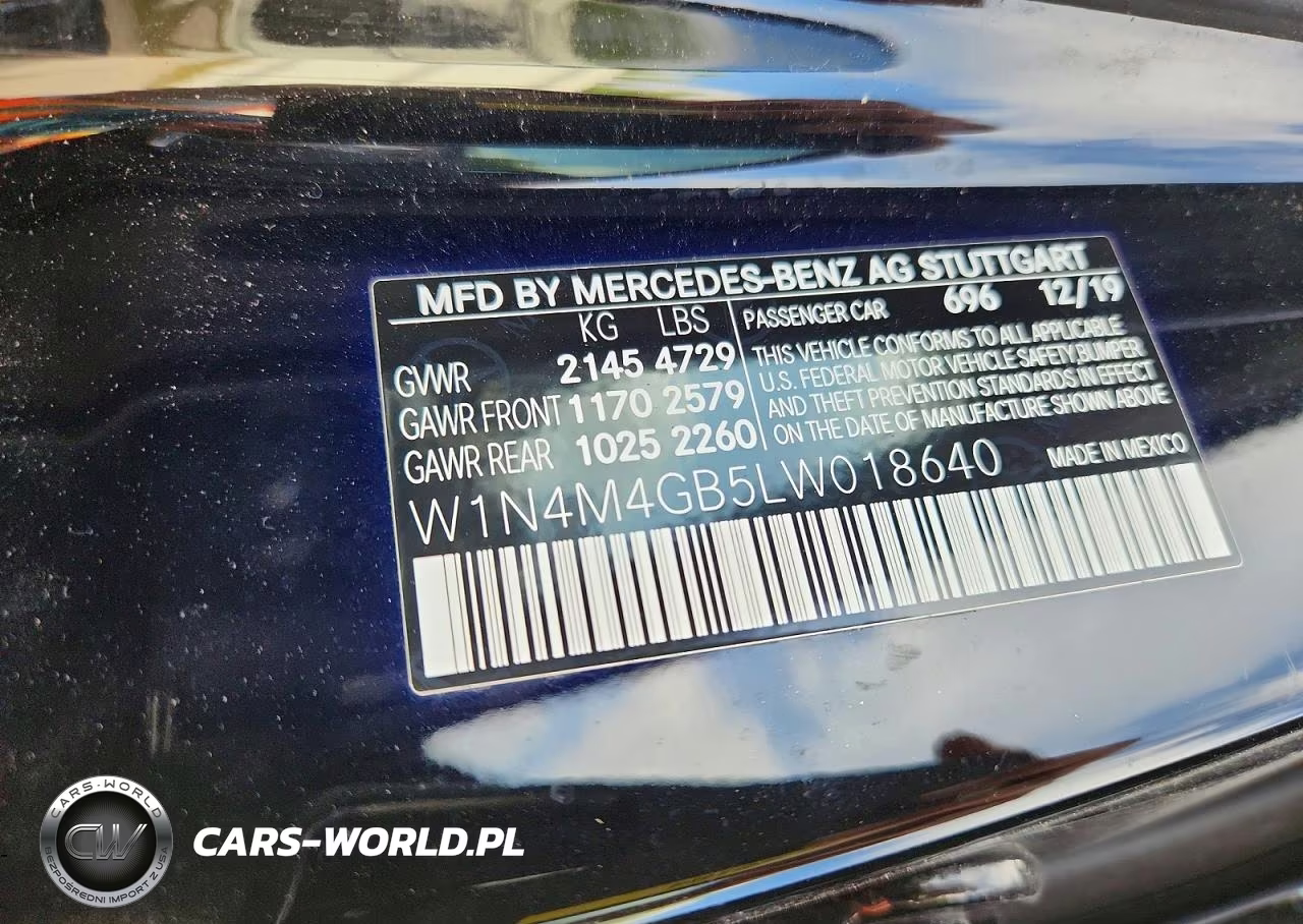 2020 Mercedes-Benz Glb 250 VIN:W1N4M4GB5LW018640 - 13