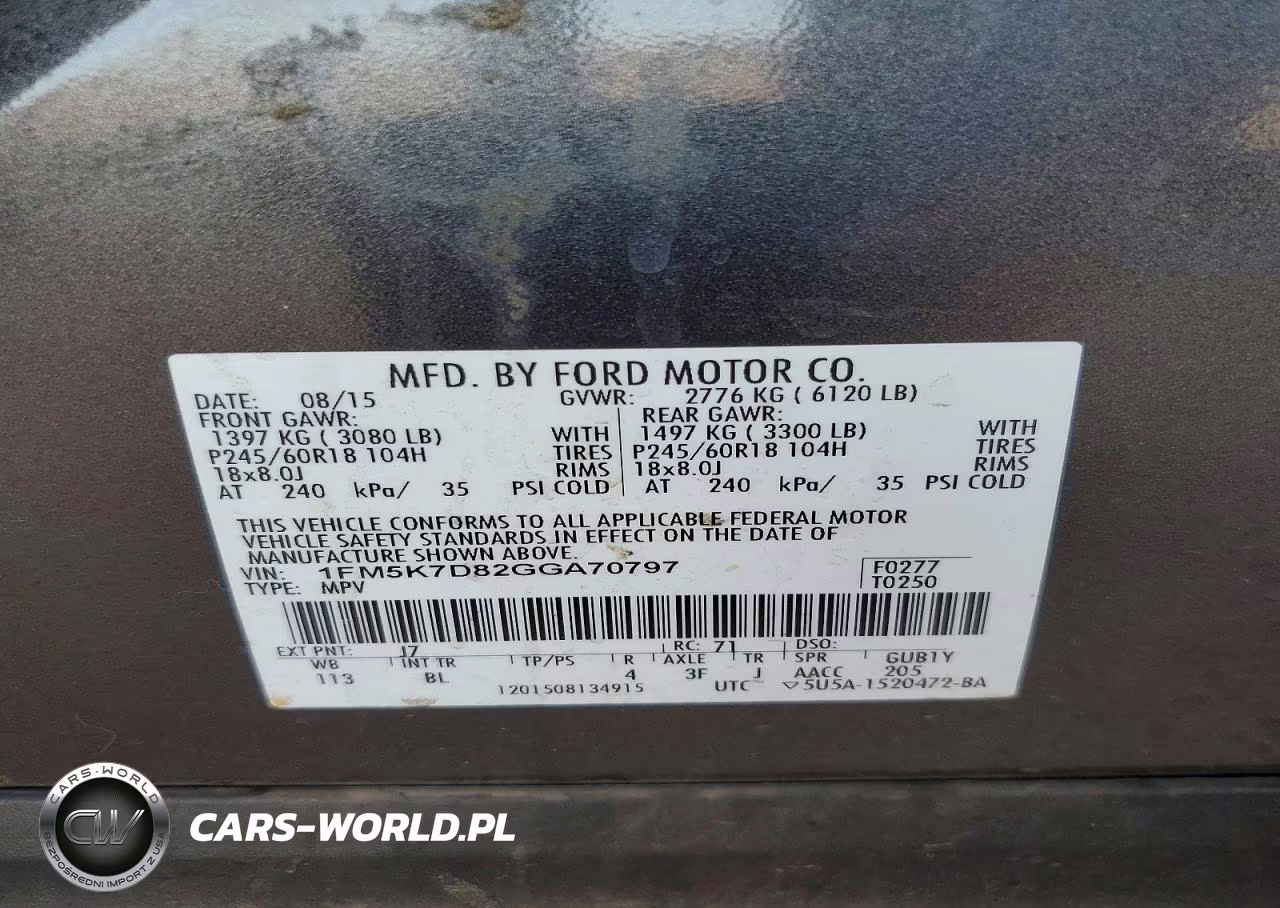 2016 Ford Explorer Xlt VIN:1FM5K7D82GGA70797 - 13
