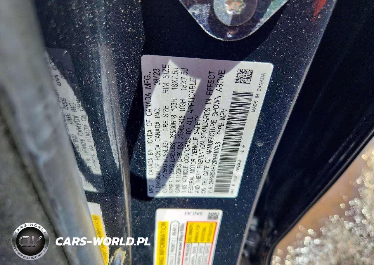 2024 Honda Cr-V Exl VIN:2HKRS4H72RH410793 - 12