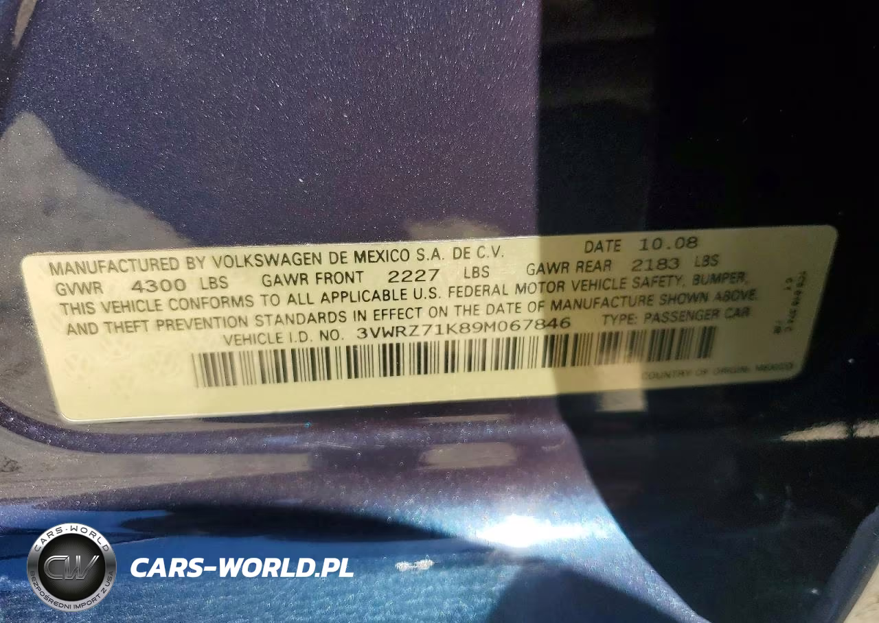 2009 Volkswagen Jetta Se VIN:3VWRZ71K89M067846 - 12