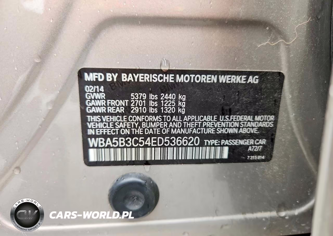 2014 BMW 535 Xi VIN:WBA5B3C54ED536620 - 12