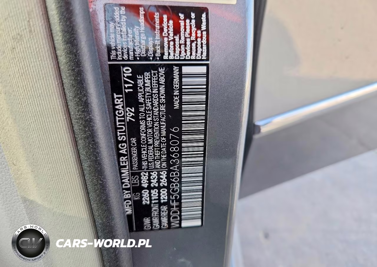 2011 Mercedes-Benz E 350 VIN:WDDHF5GB6BA368076 - 12