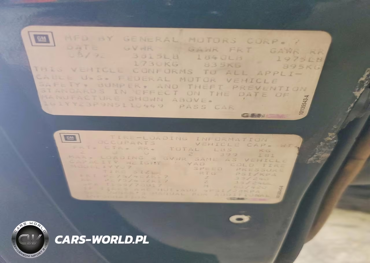 1992 Chevrolet Corvette VIN:1G1YY23P9N5110449 - 12